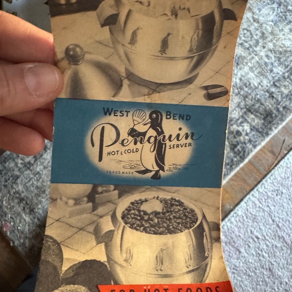 Antique hot/ ice Silver Metal Pot with Wooden Handle - Picture 2 of 3